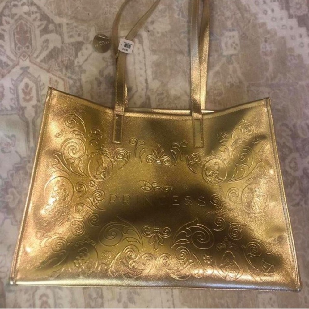 Bath & Body Works Collab, Disney Princess Metallic Gold Tote